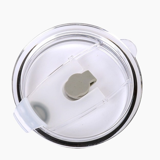Capac portabil pentru pahar din PP, cu capac de închidere prin apăsare pentru mașină, transparent, etanș, design minimalist