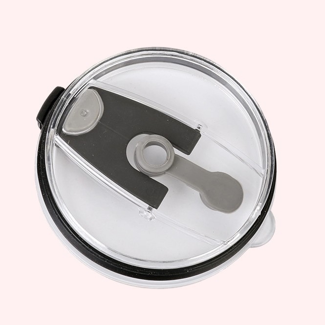 Capac portabil pentru pahar din PP, cu capac de închidere prin apăsare pentru mașină, transparent, etanș, design minimalist