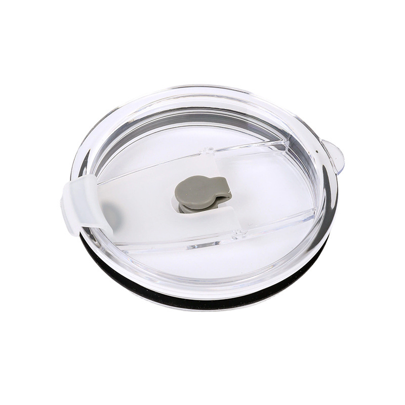 Capac portabil pentru pahar din PP, cu capac de închidere prin apăsare pentru mașină, transparent, etanș, design minimalist