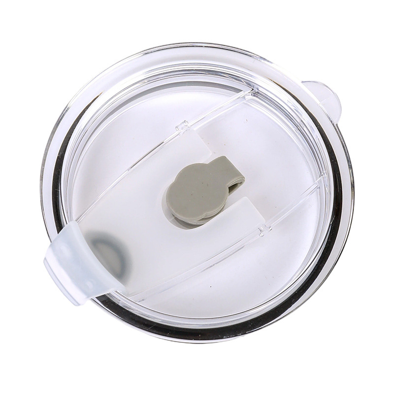 Capac portabil pentru pahar din PP, cu capac de închidere prin apăsare pentru mașină, transparent, etanș, design minimalist