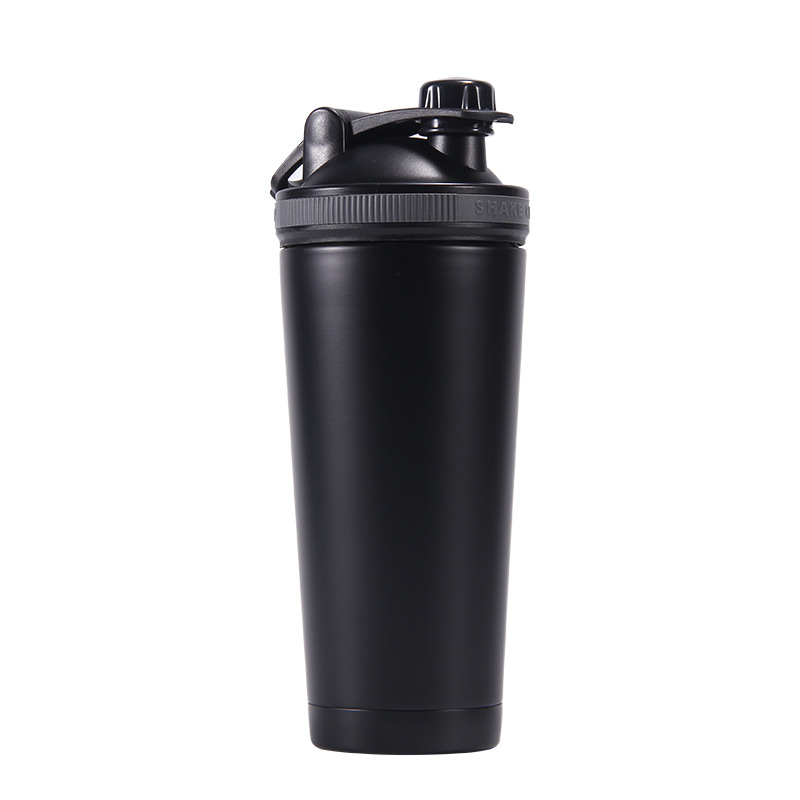Cană shaker din oțel inoxidabil izolant, cu pereți dubli, portabilă 750 ml