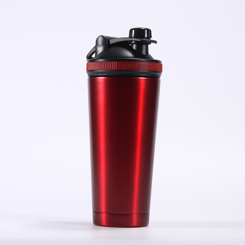 Cană shaker din oțel inoxidabil izolant, cu pereți dubli, portabilă 750 ml
