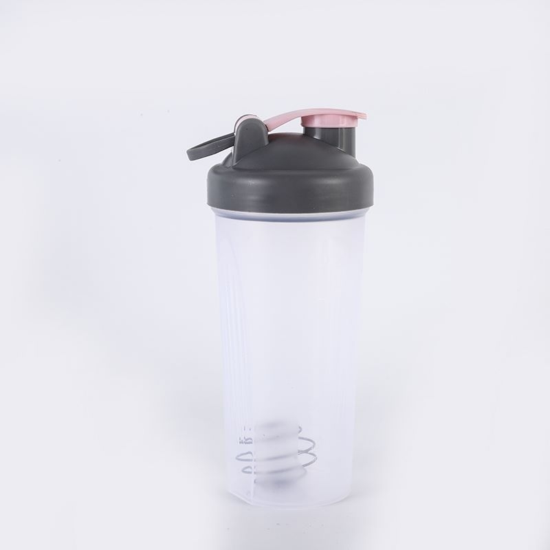 Shaker de fitness pentru proteine, cană din plastic portabilă cu design elegant