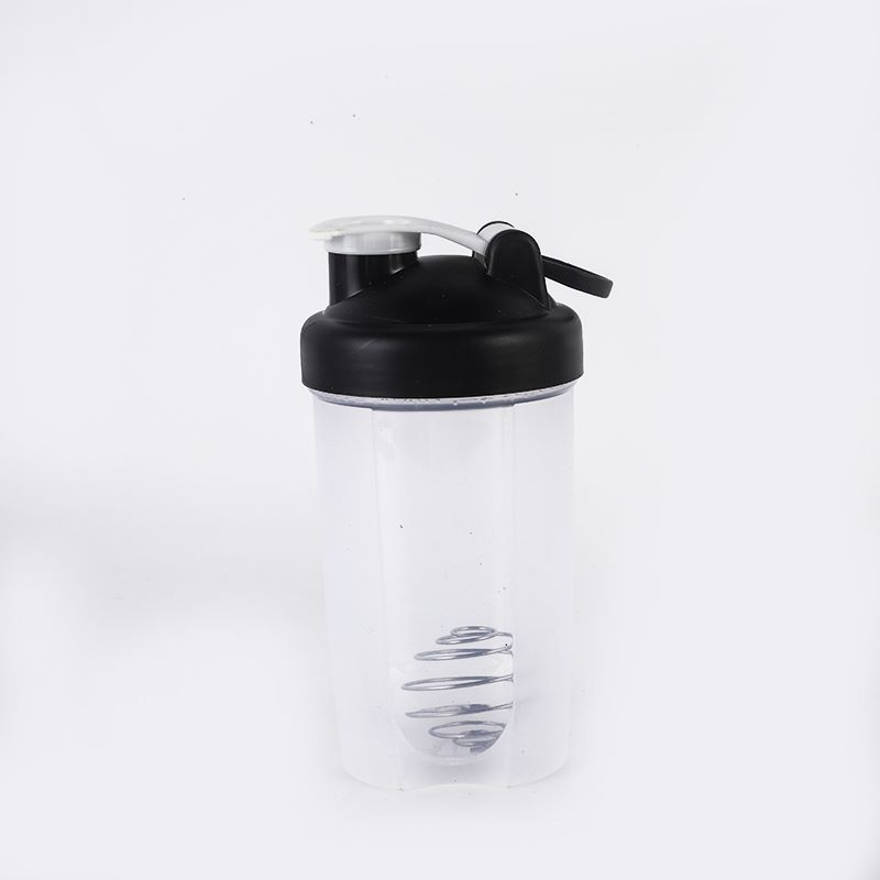 Shaker de fitness pentru proteine, cană din plastic portabilă cu design elegant