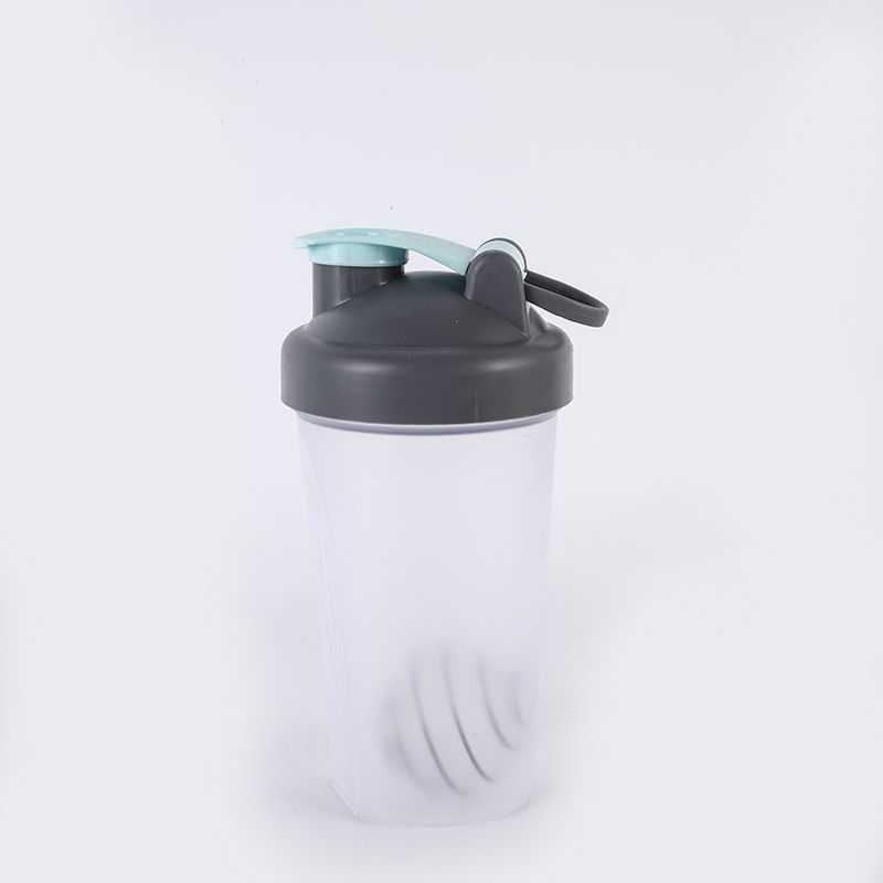Shaker de fitness pentru proteine, cană din plastic portabilă cu design elegant