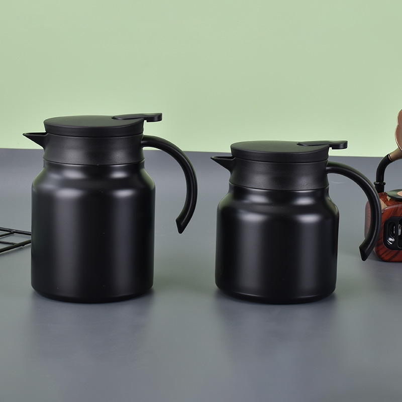 Ceainic izolant din oțel inoxidabil, capacitate mare, portabil, pentru ceai și cafea, acasă și la birou