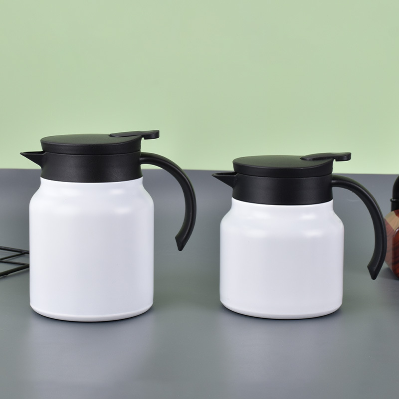 Ceainic izolant din oțel inoxidabil, capacitate mare, portabil, pentru ceai și cafea, acasă și la birou