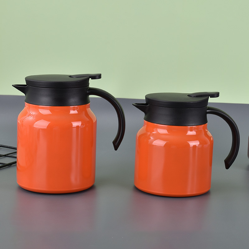 Ceainic izolant din oțel inoxidabil, capacitate mare, portabil, pentru ceai și cafea, acasă și la birou
