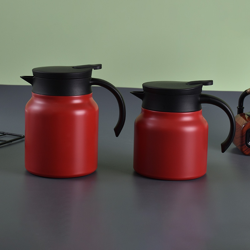 Ceainic izolant din oțel inoxidabil, capacitate mare, portabil, pentru ceai și cafea, acasă și la birou
