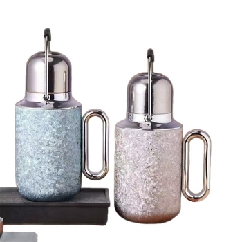 Ceainic izolant din titan pur cu infuzor, termos portabil pentru ceai și cafea – pentru casă, birou și călătorii