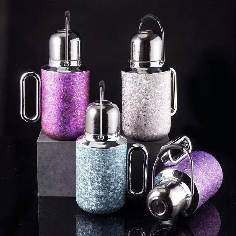 Ceainic izolant din titan pur cu infuzor, termos portabil pentru ceai și cafea – pentru casă, birou și călătorii