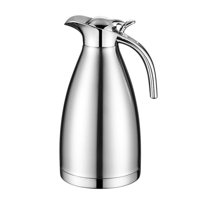 Termos din oțel inoxidabil 304, ceainic de cafea cu pereți dubli, stil european, 2 L, cu logo imprimat
