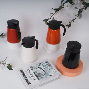 Recipient izolat pentru uz casnic, multicolor, interior din oțel inoxidabil 304, mic, pentru cafea și lapte de soia, vas portabil pentru infuzarea ceaiului