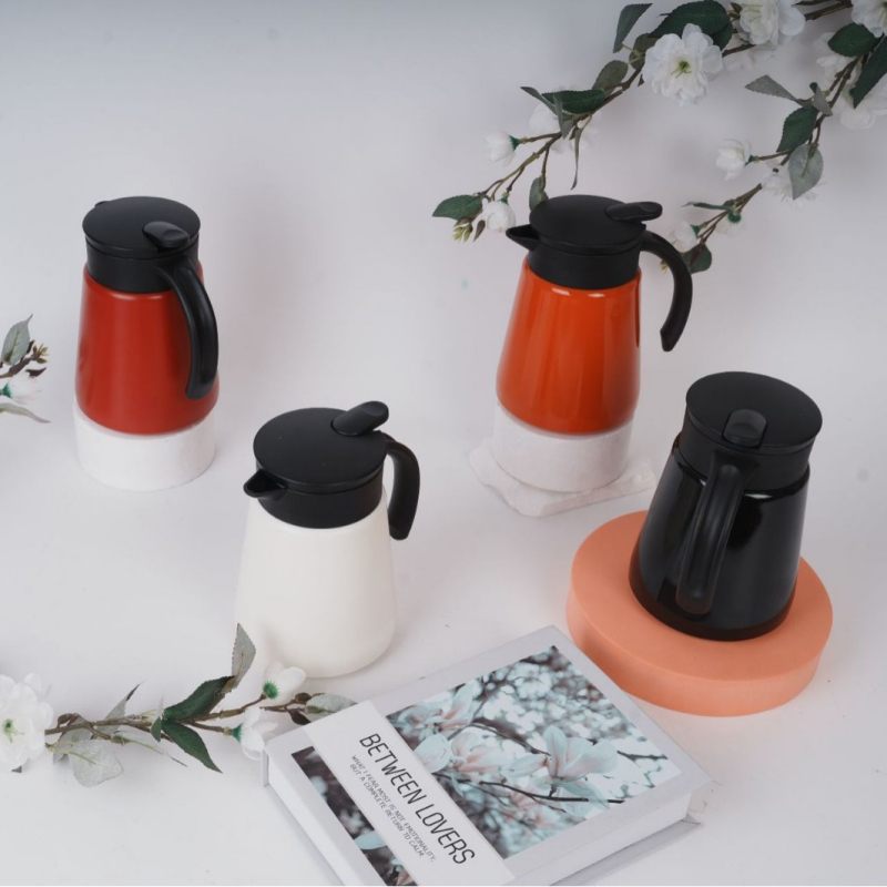 Recipient izolat pentru uz casnic, multicolor, interior din oțel inoxidabil 304, mic, pentru cafea și lapte de soia, vas portabil pentru infuzarea ceaiului