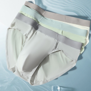 Muške Ice Silk gaćice, dišne antibakterijske ljetne donje rublje, srednji pojas