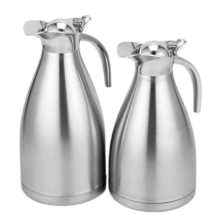 Termos din oțel inoxidabil 304, izolație vid, 2 L, carafă mare pentru cafea, pentru hotel și restaurant, multifuncțional, pentru toamnă-iarnă