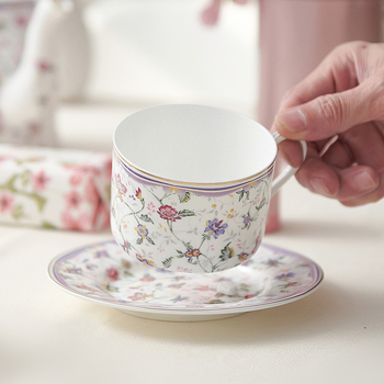 Set de cești de cafea din ceramică și farfurioare, stil european pastoral, design britanic creativ pentru ceaiul de după-amiază