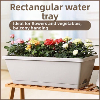 Ghivece rectangulare din plastic pentru cultivarea legumelor, jardiniere mari pentru uz casnic