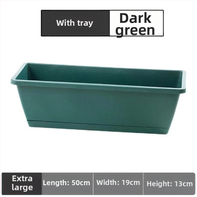Ghivece rectangulare din plastic pentru cultivarea legumelor, jardiniere mari pentru uz casnic