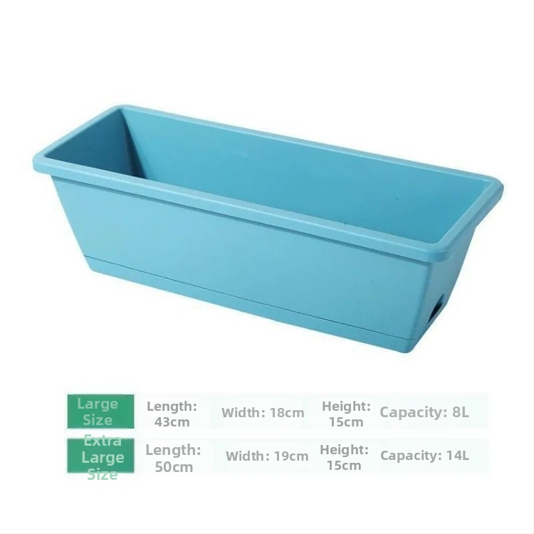 Ghivece rectangulare din plastic pentru cultivarea legumelor, jardiniere mari pentru uz casnic
