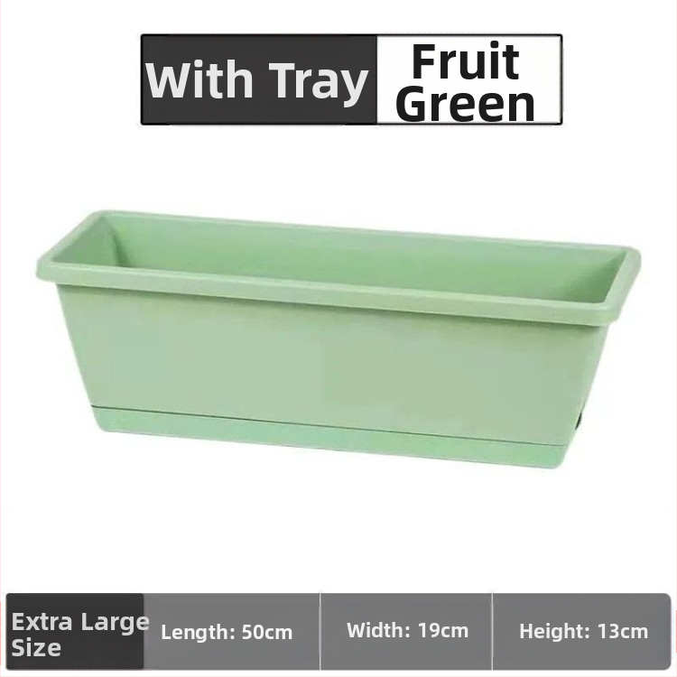 Ghivece rectangulare din plastic pentru cultivarea legumelor, jardiniere mari pentru uz casnic
