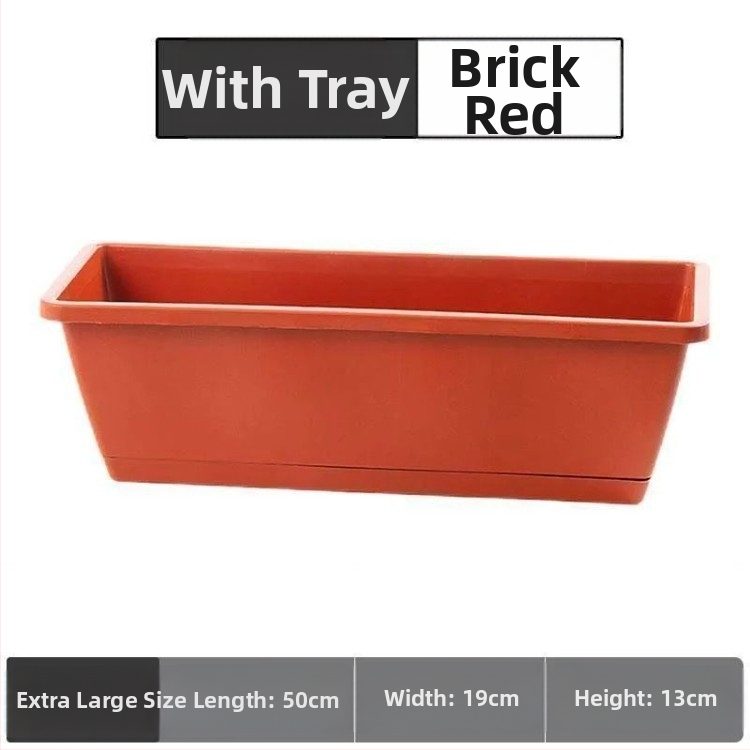 Ghivece rectangulare din plastic pentru cultivarea legumelor, jardiniere mari pentru uz casnic