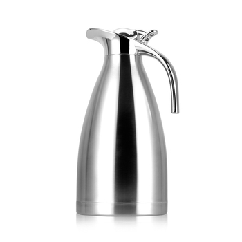 Termos din oțel inoxidabil, stil european, pentru cafea, 2 L, capacitate mare pentru uz casnic și restaurant