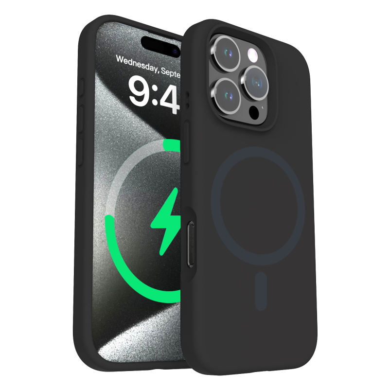 Futrola za iPhone 16 Pro Max s tekućim silikonom za zaštitu objektiva i snažnim magnetskim prihvatom