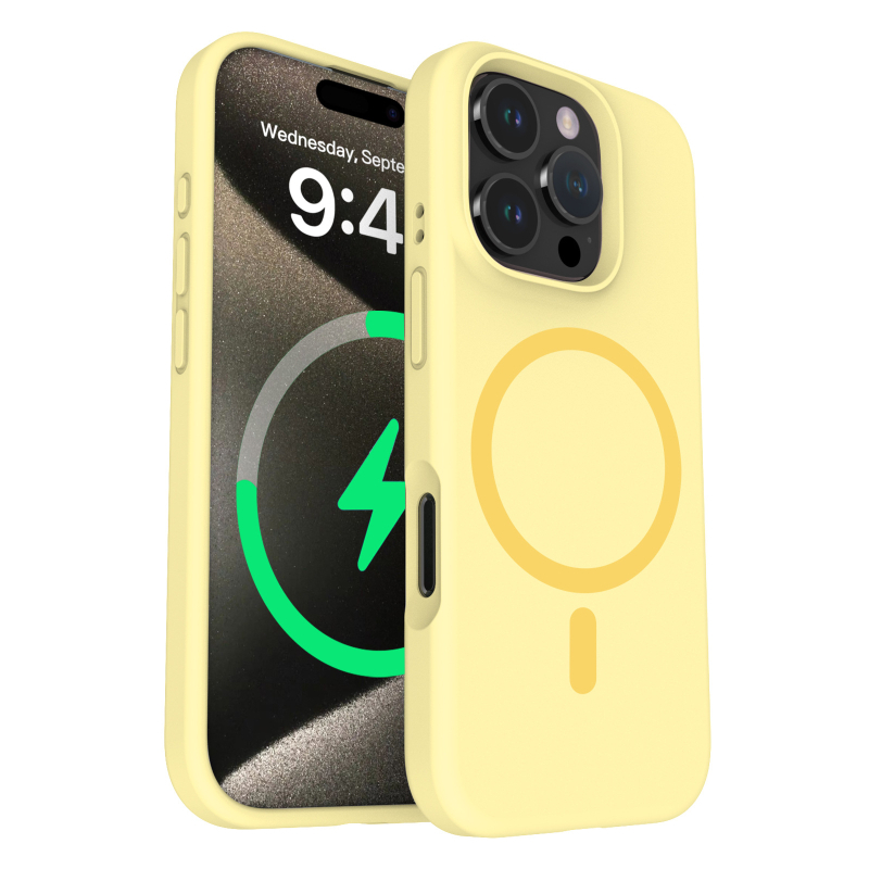 Futrola za iPhone 16 Pro Max s tekućim silikonom za zaštitu objektiva i snažnim magnetskim prihvatom