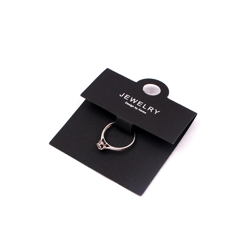 Cardă pentru inel 6x6 cm, etichetă pentru inel, ambalaj din carton pentru bijuterii, imprimare litere, accesorii din carton, personalizabil