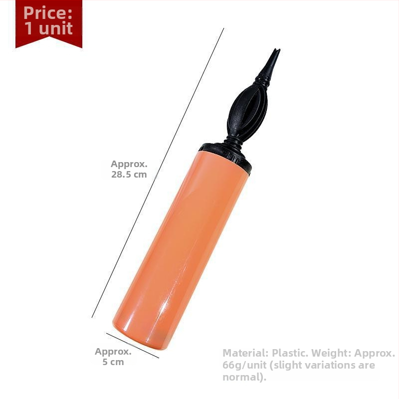 Pompa manuală din latex pentru baloane, culoare macaron, aparat portabil pentru umflarea balonelor și a inelelor de înot