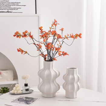 Vază ceramică în formă de val pentru living – decor modern minimalist, centru de masă