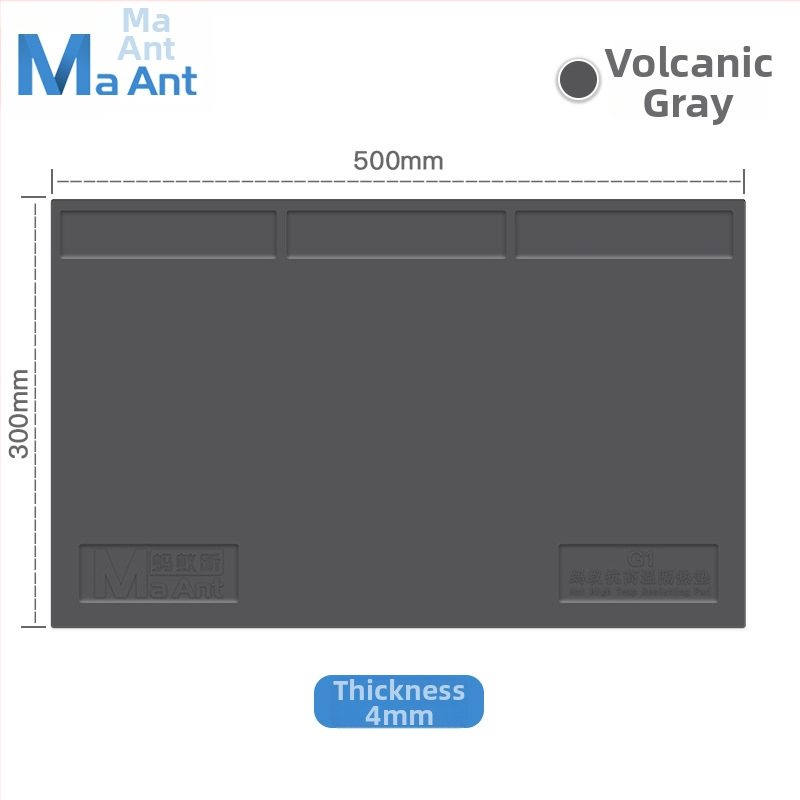 G1 Pad de reparație din silicon anti-static, rezistent la temperaturi înalte – 500×300 mm