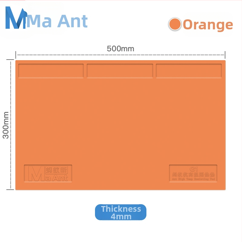 G1 Pad de reparație din silicon anti-static, rezistent la temperaturi înalte – 500×300 mm