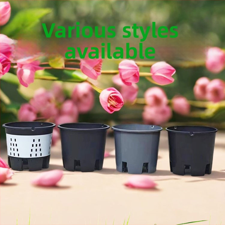 Ghiveci plastic pentru plante Blueberry, mare, rotund, aerisit, cu orificii laterale de drenaj și control al rădăcinilor, 30L/25L