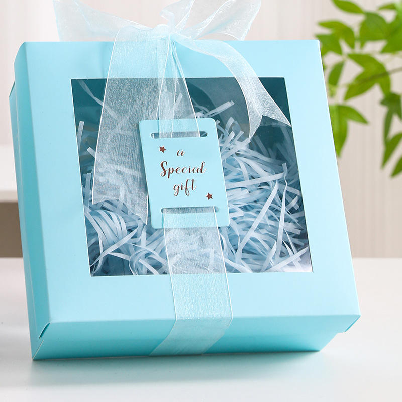 Cutie cadou transparentă cu fereastră, cutie goală de lux pentru lenjerie, cutie cadou de ziua de naștere cu capac detașabil