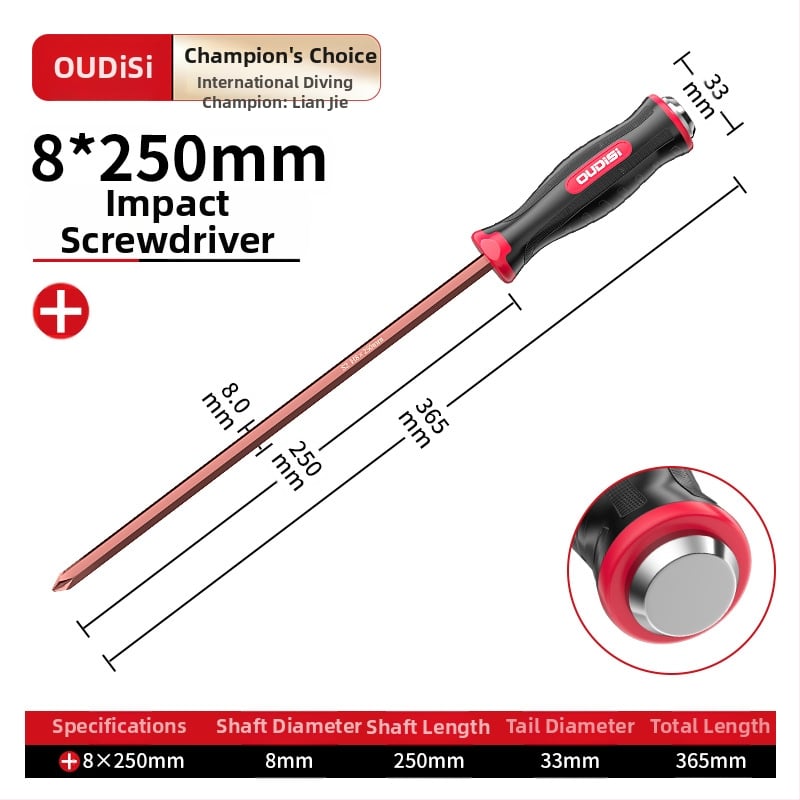Odis șurubelniță multifuncțională cu Plum Blossom bit de înaltă duritate, lungime extinsă, nucleu magnetic, capete cruciforme și plate