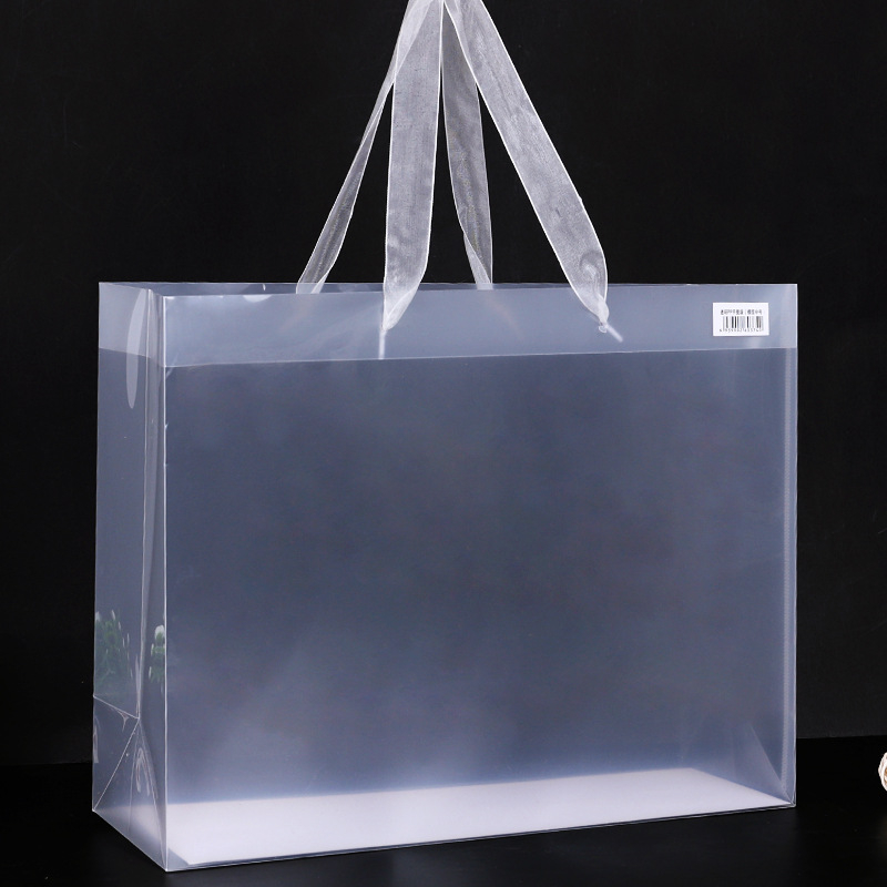 Geantă tote transparentă din PVC cu design desen animat – pentru cosmetice și cadouri