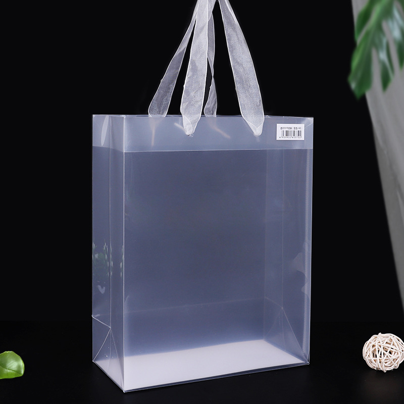 Geantă tote transparentă din PVC cu design desen animat – pentru cosmetice și cadouri