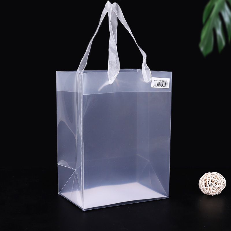 Geantă tote transparentă din PVC cu design desen animat – pentru cosmetice și cadouri