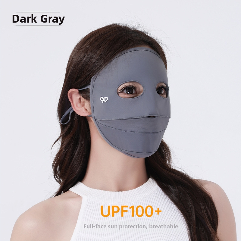 Maska za cijelo lice s UV zaštitom, ljeto, UPF50+, prozračna Ice Silk tkanina