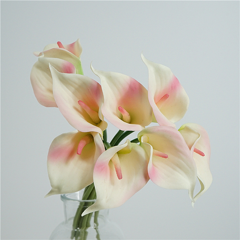 Buchet artificial de înaltă calitate cu Calla Lily pentru decor de masă acasă, centru de nuntă și recuzită fotografică