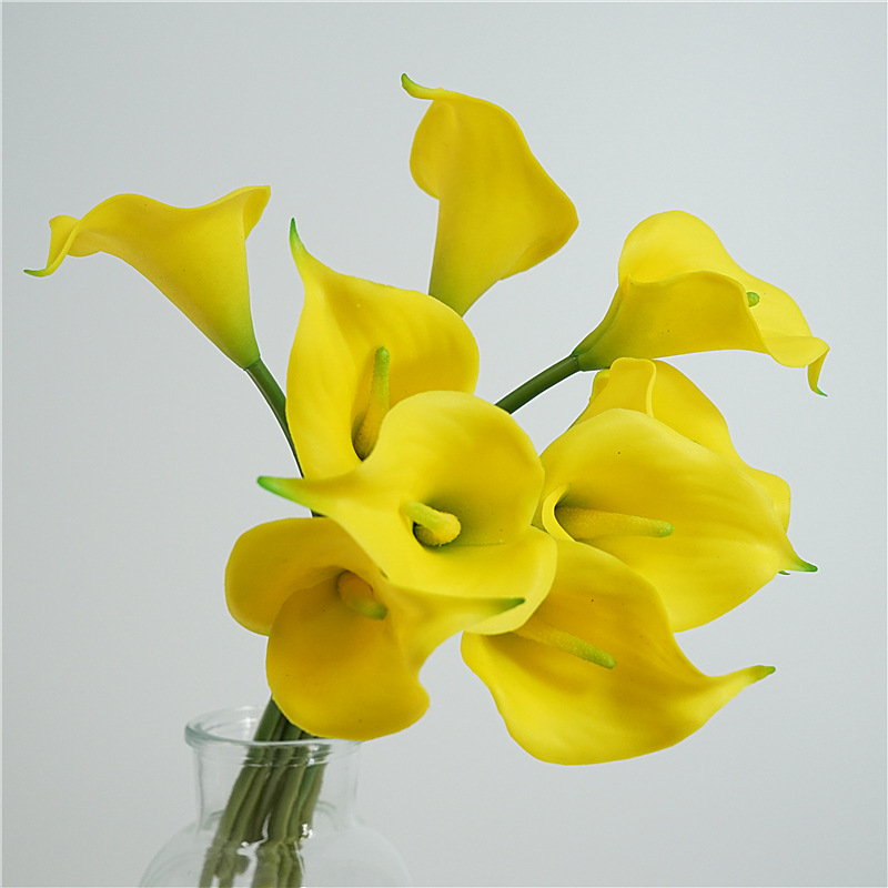 Buchet artificial de înaltă calitate cu Calla Lily pentru decor de masă acasă, centru de nuntă și recuzită fotografică