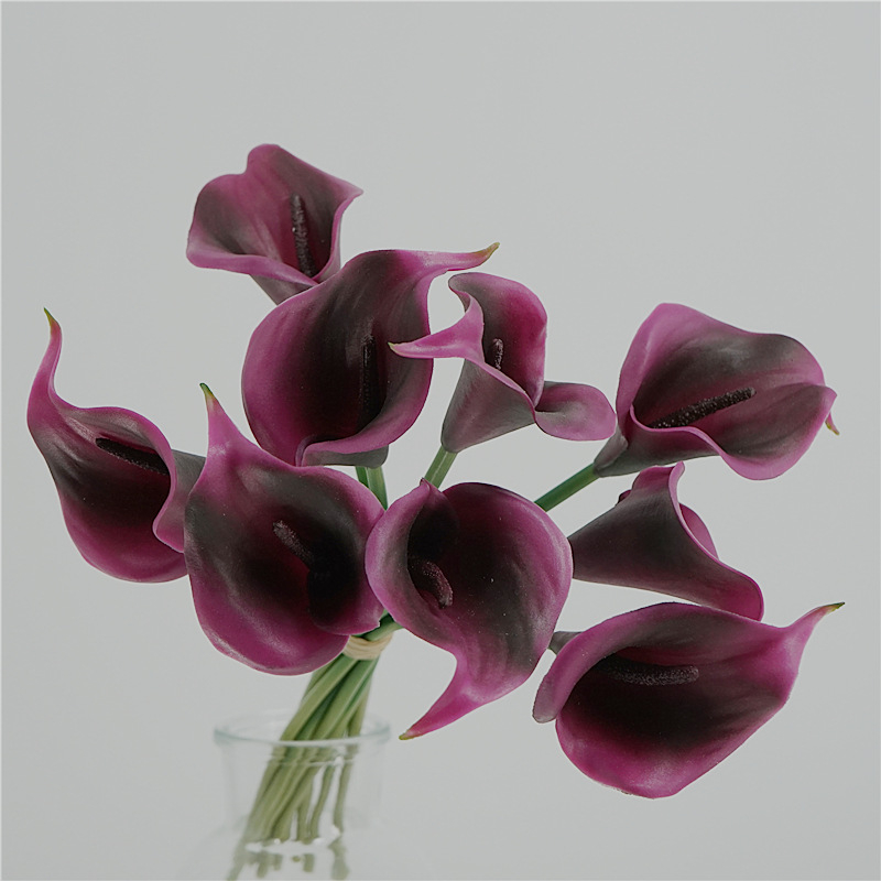 Buchet artificial de înaltă calitate cu Calla Lily pentru decor de masă acasă, centru de nuntă și recuzită fotografică