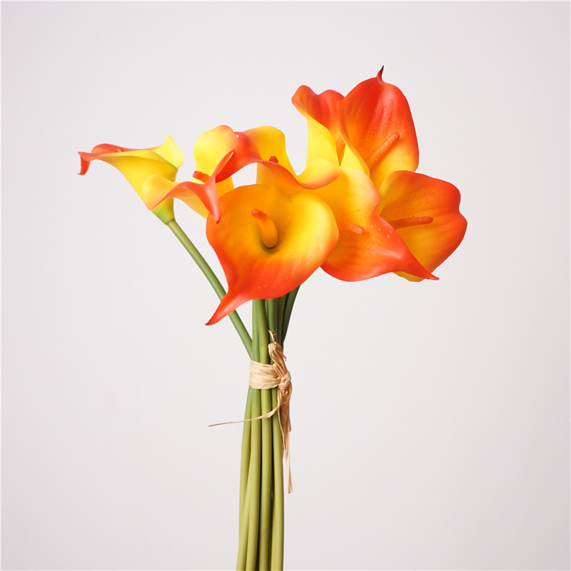 Buchet artificial de înaltă calitate cu Calla Lily pentru decor de masă acasă, centru de nuntă și recuzită fotografică