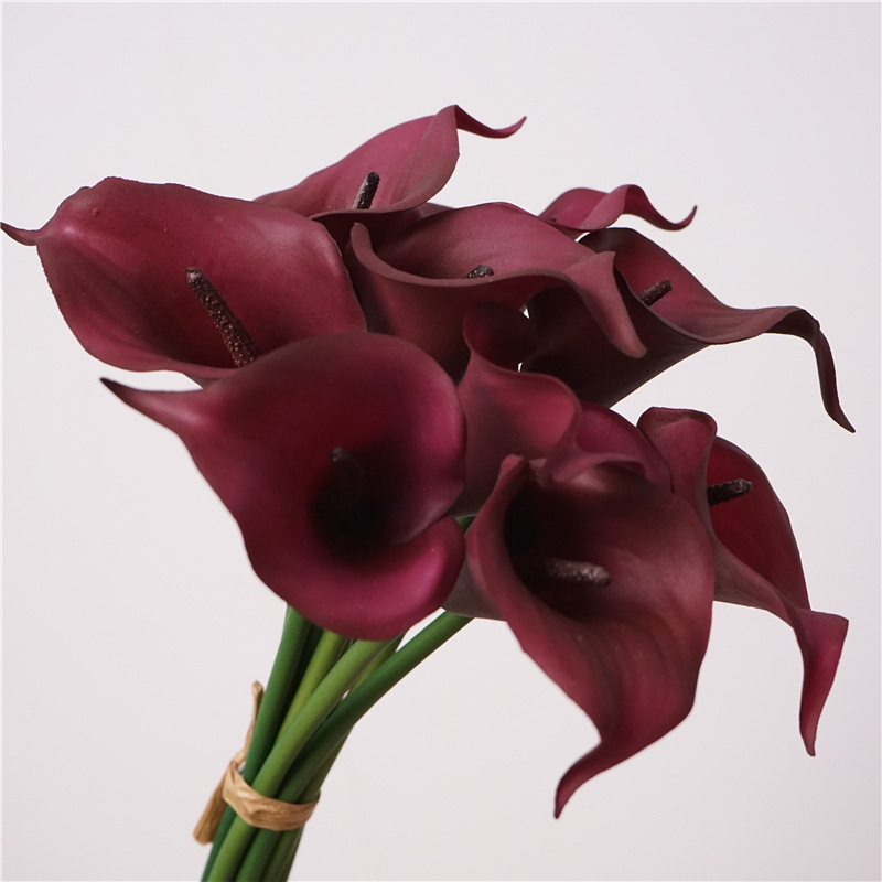 Buchet artificial de înaltă calitate cu Calla Lily pentru decor de masă acasă, centru de nuntă și recuzită fotografică
