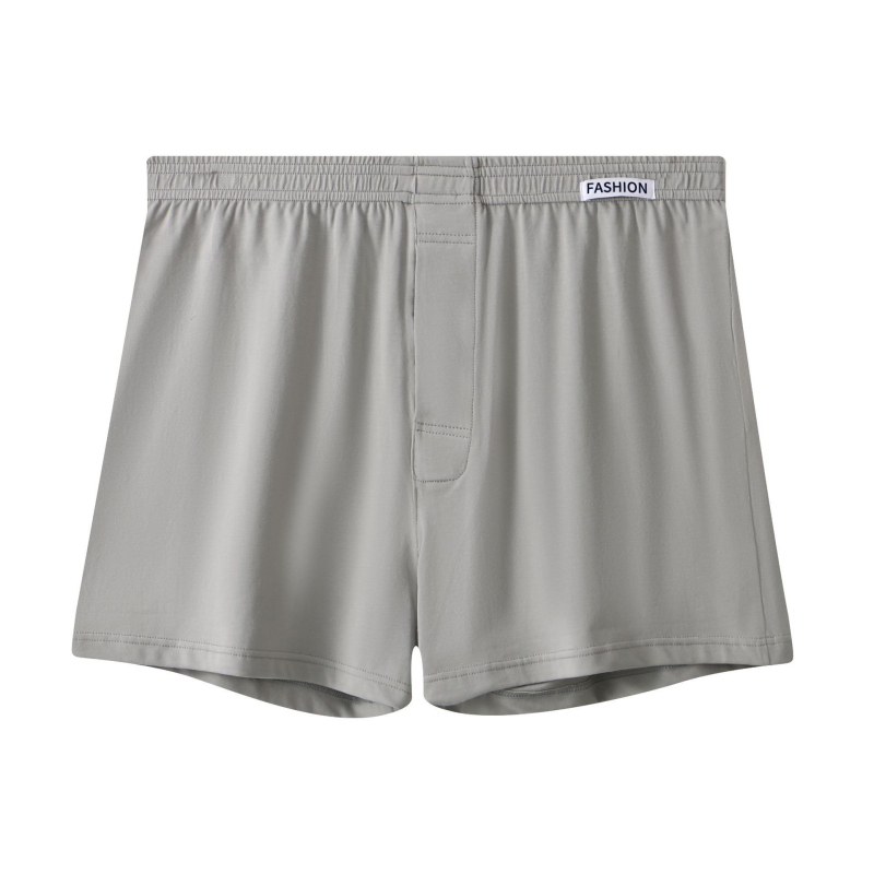 Férfi pamut boxer alsó, laza szabás, otthoni viselet, plusz méret, 100% pamut