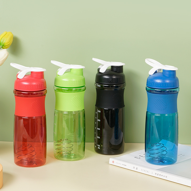 Cană shaker 760 ml pentru pudră de proteine – recipient fitness pentru apă