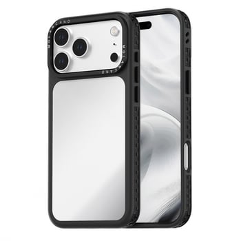 UV ogledinska zaštitna futrola s TPU mekanim rubom za iPhone 15/16/17 Pro Max, ugrađeno ogledalo za šminkanje, prašini otporna, magnetsko pričvršćivanje, elektroplatinirani završni sloj