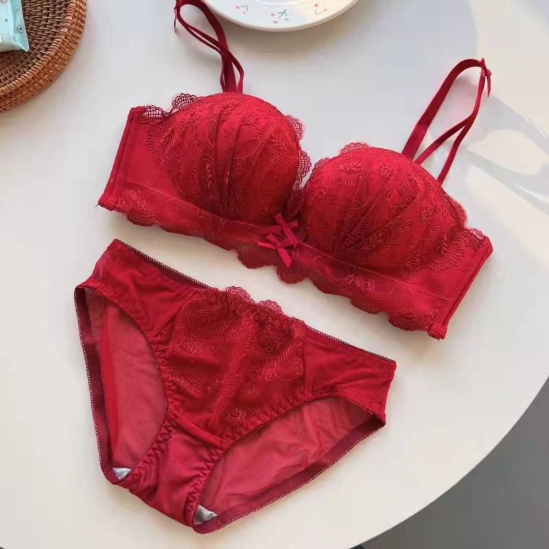 Japanski stil bez ojačanja, bez naramenica, push-up, tubasti top, podesiva veličina – set